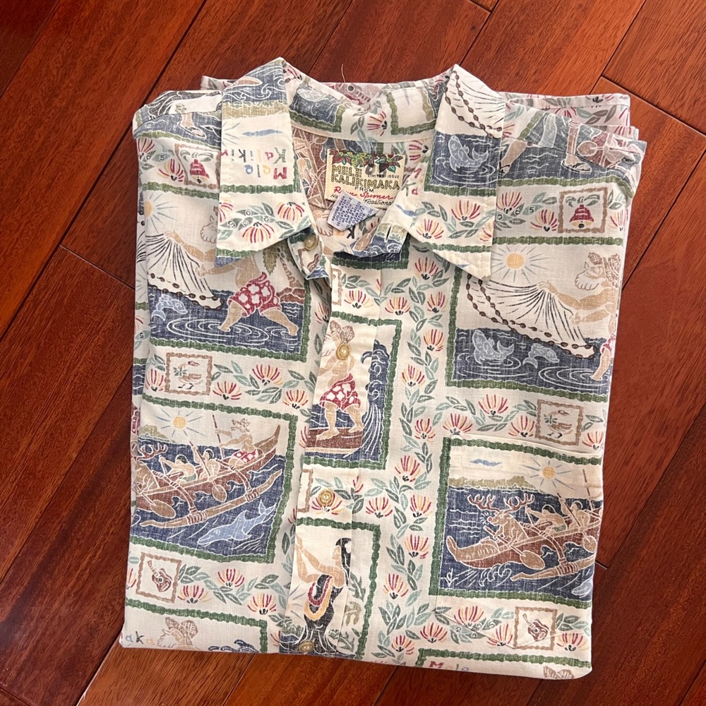 SALE🥳 Hawaiian Aloha Shirt, Reyn Spooner Vintage Mens Button down, Size XXL